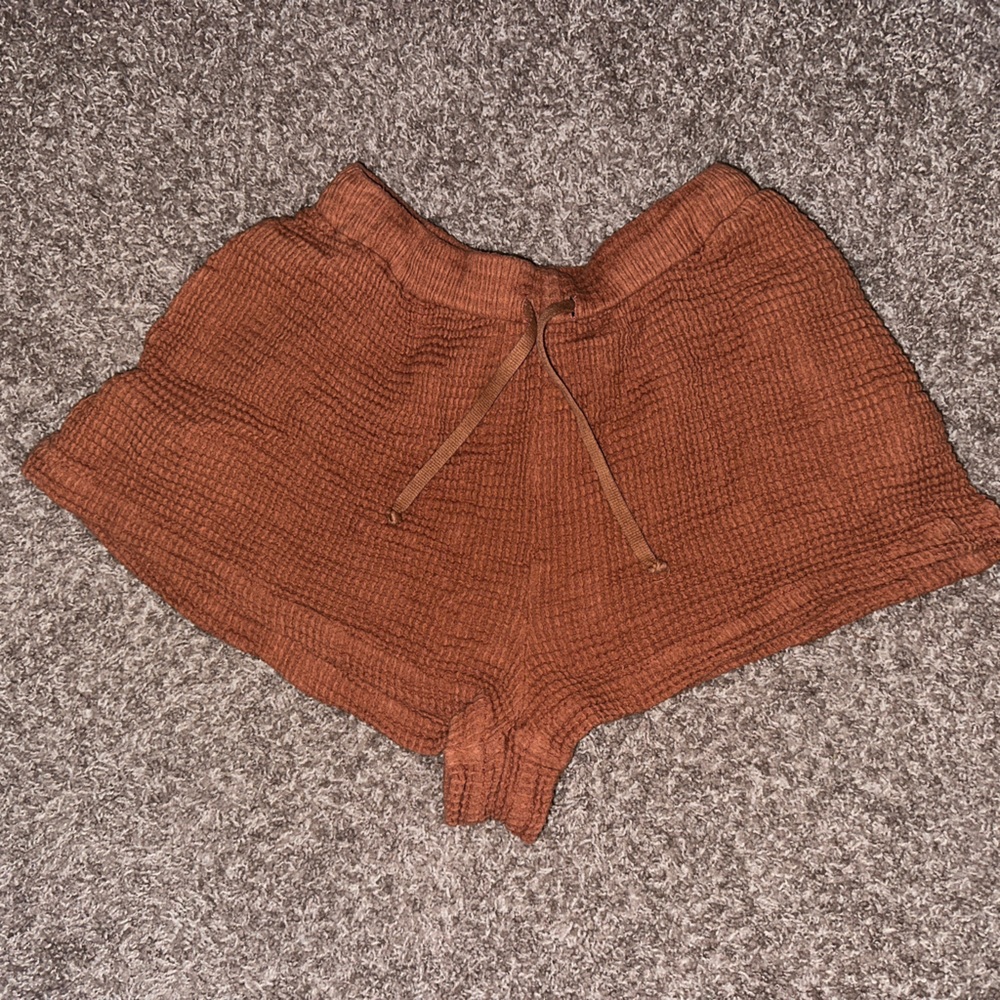 Free People Waffle Knit Shorts